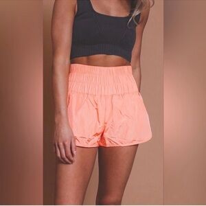 FREE PEOPLE Movement The Way Home Shorts Orange Athletic Training Running